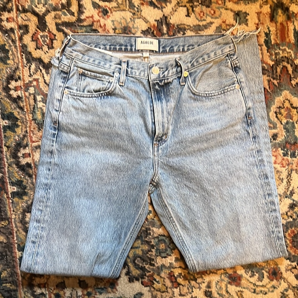 Agolde size 28 - longer straight length perfect for fall.